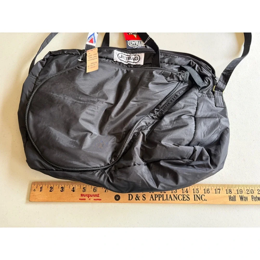 Jetbag Sports Vintage Black Nylon Duffel Bag NWT vintage 90s Weekender